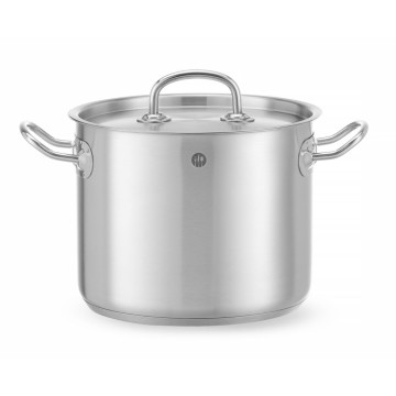 Langkokepanne høy – med lokk, HENDI, Kitchen Line, 5L, âŒ€200x(H)160mm