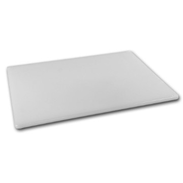 Skjærebrett 60x40x2cm hvit. plast