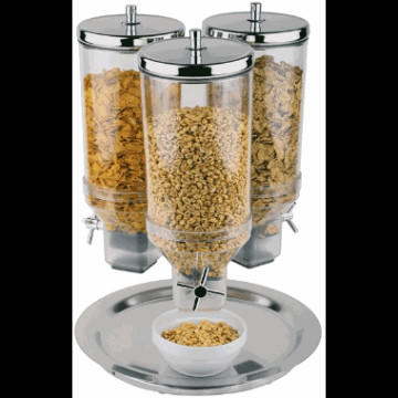 Müslidispenser dreibar 3 x 4.5 liter