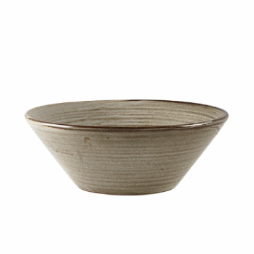 TerraPorcel Smoke Grey Conical Bowl 16cm