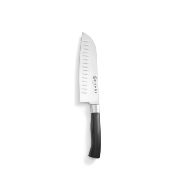 Santoku kniv, HENDI, Profi Line, Granton fordypninger, svart, (L)310mm