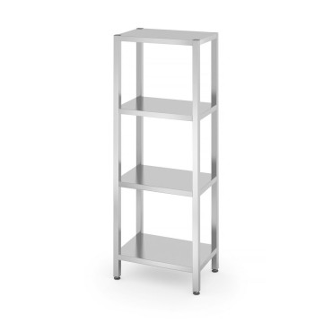 Oppbevaringsstativ med 4 fulle hyller – boltet, HENDI, Kitchen Line, 600x400x(H)1800mm