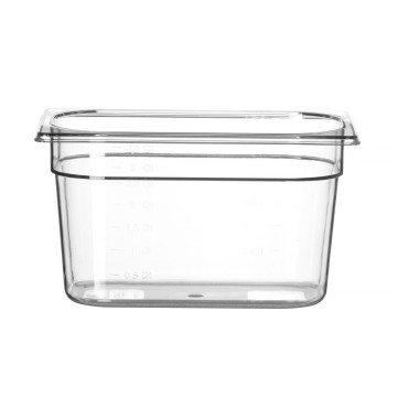 Beholder GN 1/4 polykarbonat, HENDI, Profi Line, GN 1/4, 5,5L, Transparent, 265x162x(H)200mm