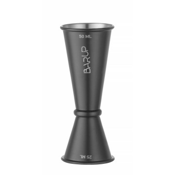 Jigger 25/50 ml, BarUp, svart, âŒ€ 44x(H)110 mm