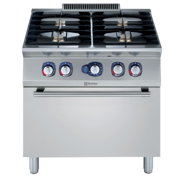 KOMFYR 4 BLUSS MED GASS OVN 800 MM