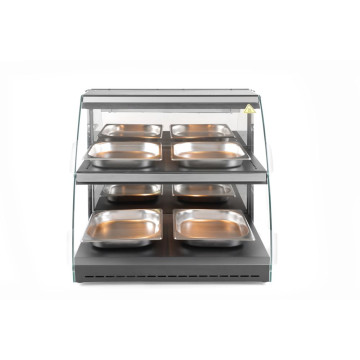 Kvartsoppvarmet benkeplatedisplay, HENDI, 230V/560W, 650x485x(H)630mm