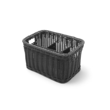 Bestikkurv, HENDI, Sort, 260x180x(H)150mm
