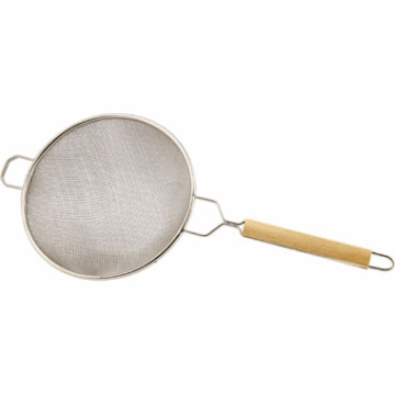 Storkjøkkensil.rfr.stål. Ø-26cm.dobbelt nett.
