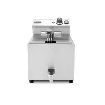 Frityrkoker XL Profi Line med avløpskran, 10 l, 400 V, HENDI, Profi Line, 10L, 400V/6600W, 300x680x(H)420mm