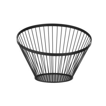 Fruktkurv vinklet rund svart, HENDI, âŒ€300x(H)205mm