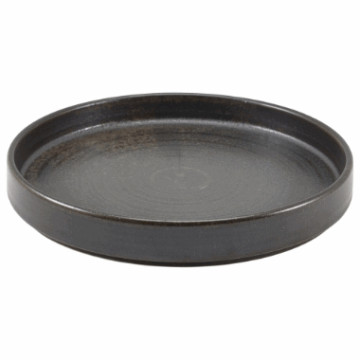 Terra Porcelain Black Presentation Plate 21cm