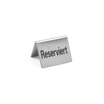 Bordskilt Reservert - 4 stk, HENDI, Reservert, 50x35x(H)40mm