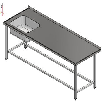 RSP plain kumbenk v.side 2000x700x900mm
