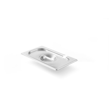Lokk til GN-beholdere med suppe-/sausøse, HENDI, Kitchen Line, GN 1/4, 265x162mm