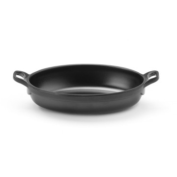 Mini oval panne Little Chef, Fine Dine, Svart, 155x80x(H)37mm