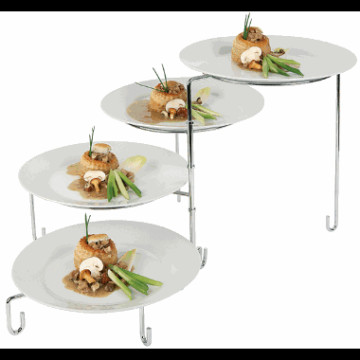 Tallerkenstativ for 4 tall . Max. Ø 31 cm