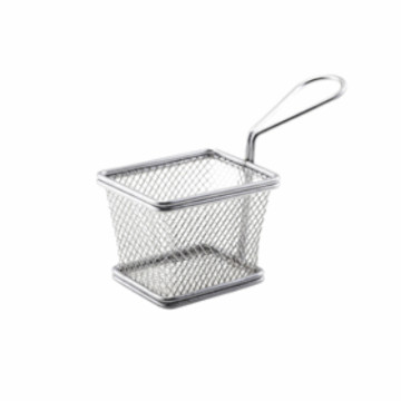 Serving Fry Basket Rect 10 X 8 X 7.5cm