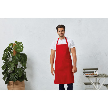 P120 Recycled & Organic Bib Apron Hvit