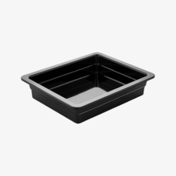 Melamin Svart Kantine GN1/2 H-6,5cm ØKO