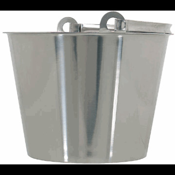 Bøtte uten bunnring 304 rfr stål. 10 ltr - 300 Ø x 280