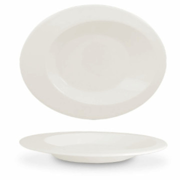GIRO. oval dyp tallerken 29x23cm