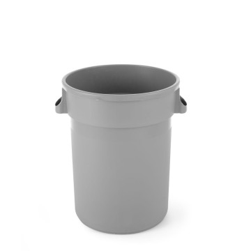 Rund avfallsbeholder, AmerBox, 120L, lys grå, âŒ€550x(H)690mm