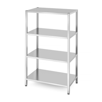 Oppbevaringsstativ med 4 fulle hyller – boltet, HENDI, Kitchen Line, 1000x600x(H)1800mm
