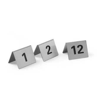 Bordstativnummer, HENDI, tall 1-12, 50x35x(H)40mm