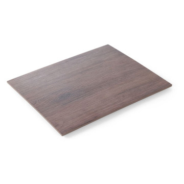 Platå, rektangulært – design i eik, HENDI, GN 1/2, 325x265x(H)10mm