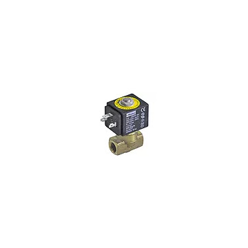 Solenoid valve 2 -ways 230 VAC connection 1/4" L 40 mm DN 3 mm slide-on receptacle DIN