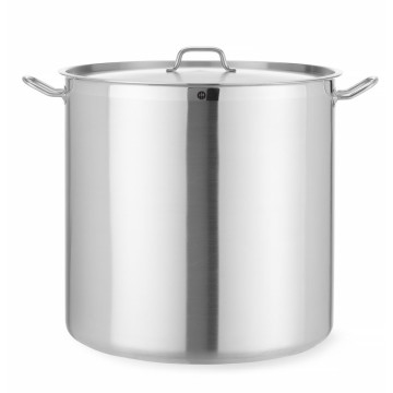 Langkokepanne høy - med lokk, HENDI, Profi Line, 95L, âŒ€500x(H)500mm