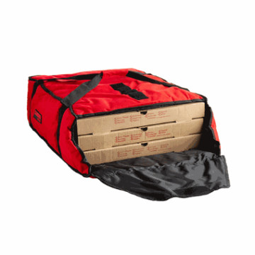 Pizza bag for 3-4 pizza 40cm. Rød Cambro