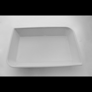 Melamin rekt. fat 22x14.5x4cm hvit