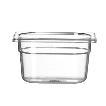Beholder GN 1/9 polykarbonat, HENDI, Profi Line, GN 1/9, 1L, Transparent, 176x108x(H)100mm
