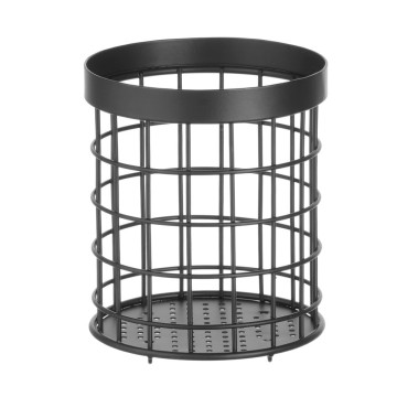 Bestikkurv sort, HENDI, âŒ€125x(H)145mm