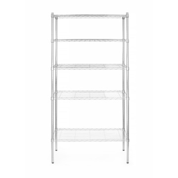 Oppbevaringsstativ med 5 hyller, HENDI, krom, 910x455x(H)1830mm