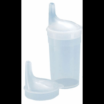 Tutekopp. U/htg.transparent. med 2 lokk 4/12mm. plast