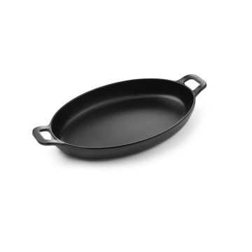 Mini oval panne Little Chef, Fine Dine, Svart, 263x140x(H)37mm