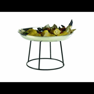 Genware Black Anti-Slip Round Buffet Riser