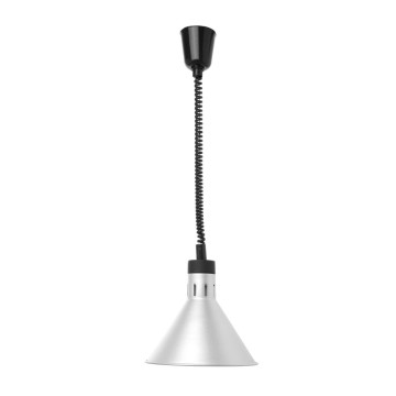 Opp- og fallvarmelampe konisk, HENDI, sølv, 230V/250W, âŒ€275x(H)250mm