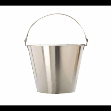 Bøtte uten bunnring 304 rfr stål. 15 ltr - 325 Ø x 340