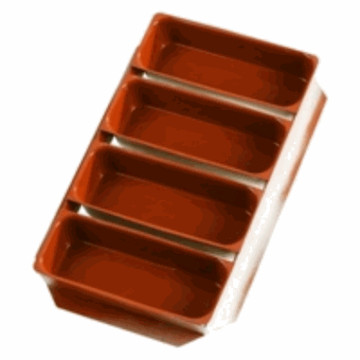 GN 1/1 Brødform 1.5ltr. sett a 4stk. gummisilikon formsett