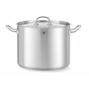 Langkokepanne høy – med lokk, HENDI, Kitchen Line, 13,5L, âŒ€280x(H)220mm
