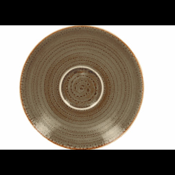 TWIRL skål for kaffekopp 17cm alga - mørke brun