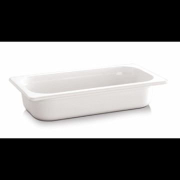 Melamin kantine hvit 1/4GN 65mm 1.35ltr