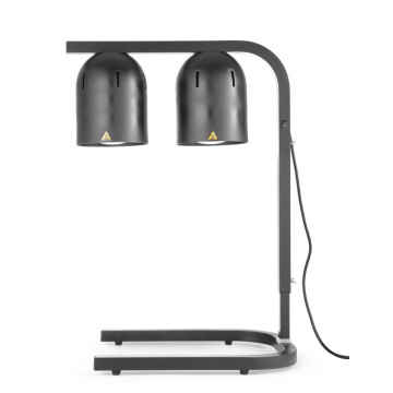 2 lamper infrarød matvarmerbro, HENDI, svart, 230V/250W, 453x360x(H)790mm
