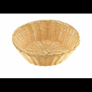 Brødkurv lys rund 25cm Ø-7cm