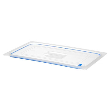 Lokk til GN-beholdere laget av polypropylen, med forsegling, HENDI, GN 1/1, Transparent, 530x325mm