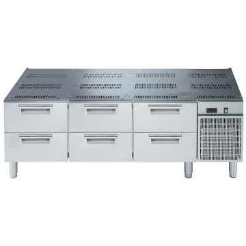 GRILL-KJØLEBENK MED 6 SKUFFER, 1600MM - R290