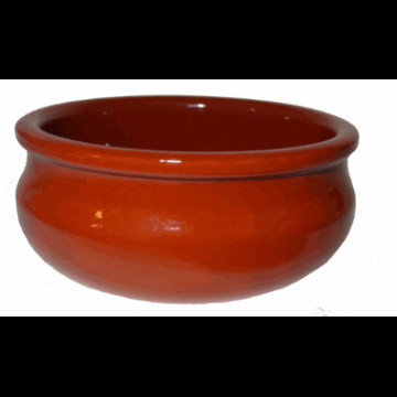 Terracotta dessertform Ø-10cm H-4cm Creme Brule
